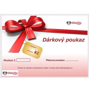 Dárkový poukaz v hodnotě -  700 Kč